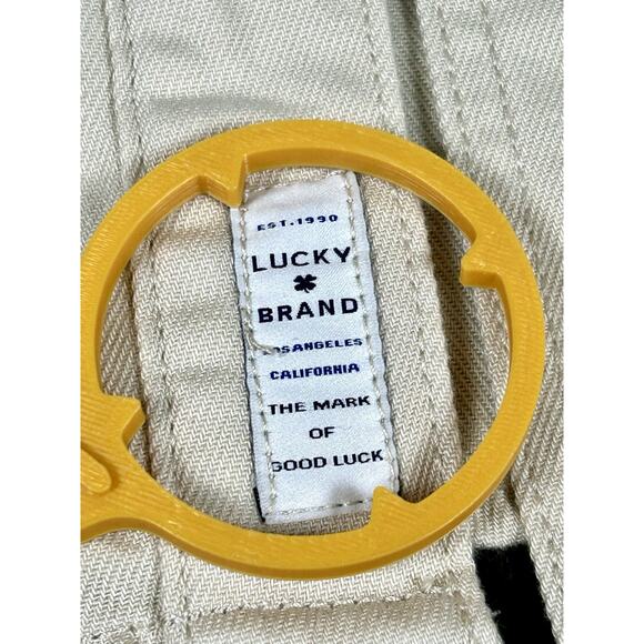 New Lucky Brand Shacket Shirt Jacket Large Oatmeal Button Up Long Sleeve NWT - Picture 14 of 15